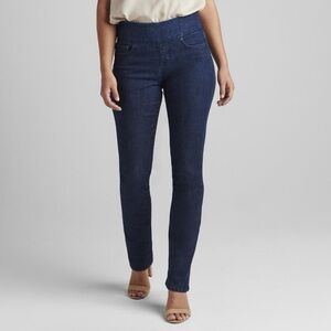 JAG Jeans Peri Mid Rise Straight Leg Pull-on Jeans